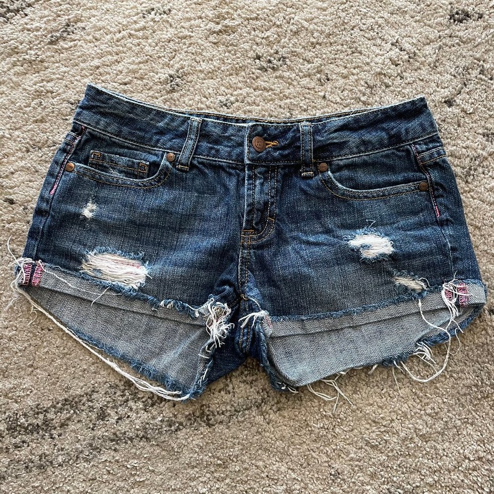 VS PINK Denim Cut Off Shorts size 0